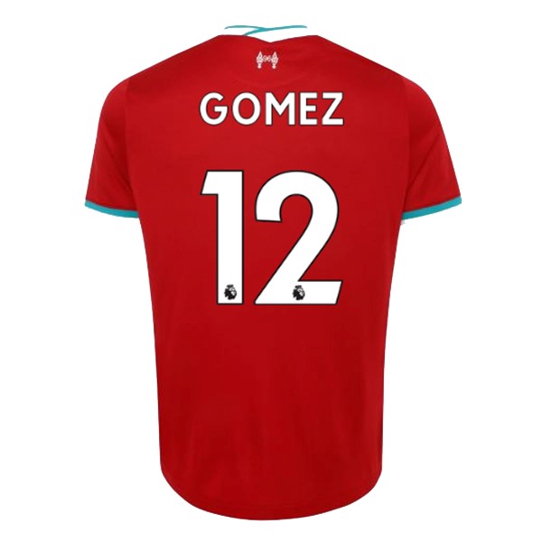 Maillot Football Liverpool NO.12 Gomez Domicile 2020-21 Rouge